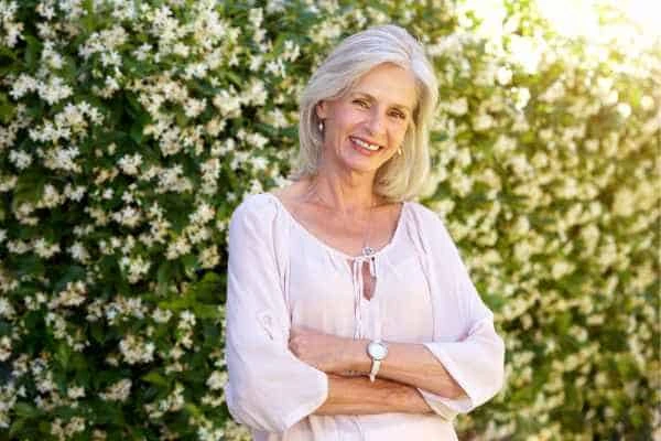 Older woman happy with urinary incontinence treatment Bradford