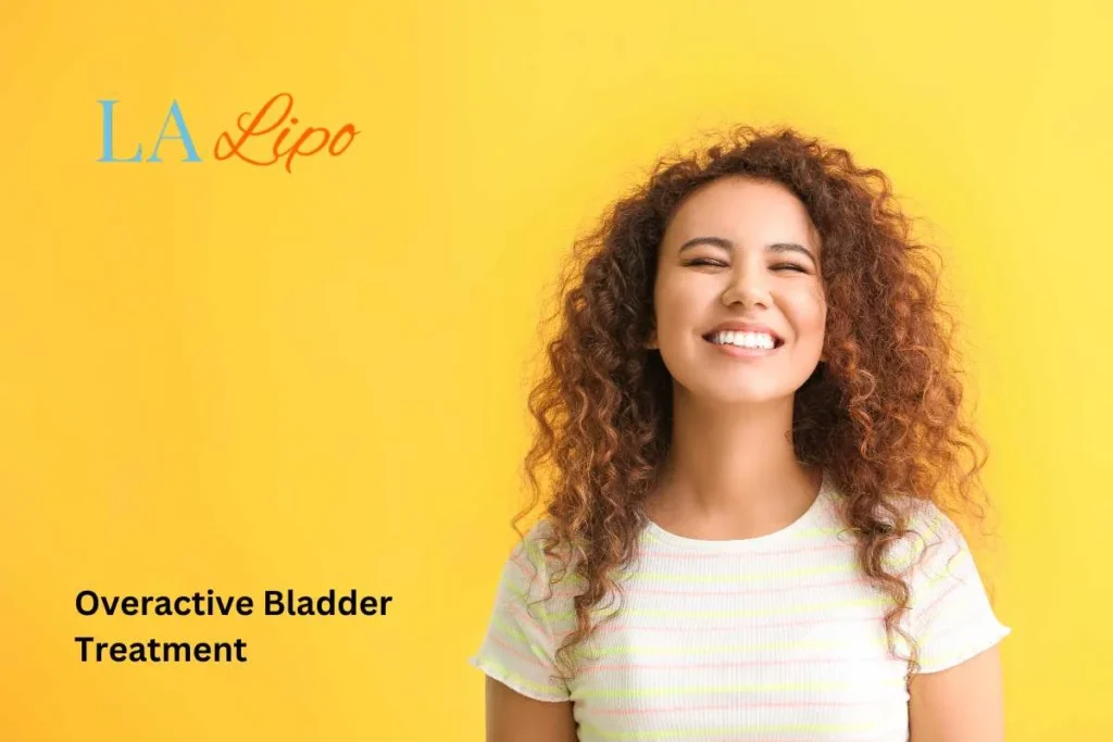 woman smiling about overactive bladder treatment Bradford solutions